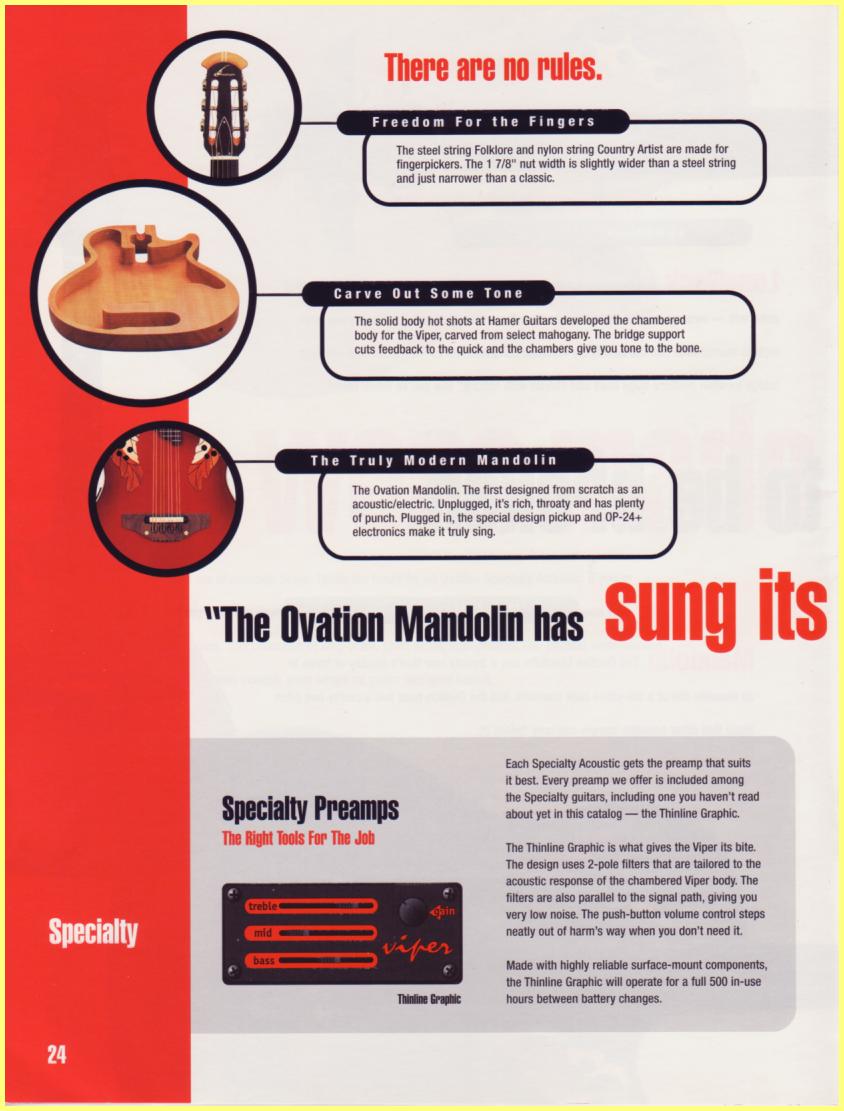 Ovation 1999 Catalog Ovation 1999 Catalog